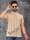 Sangeet Rayon Dobby Vol 2 Half Sleeves Short Mens Kurta Suppliers In India